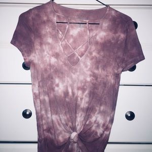 american eagle tye-dye top